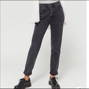 [SOLD] BDG High Waist Mom Jeans — Washed Black Denim